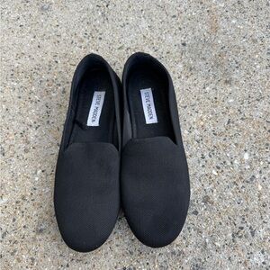 Steve Madden Black Slip-On Shoes